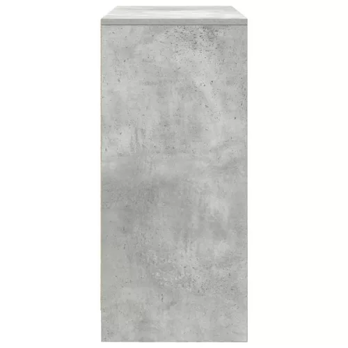 Betonszürke komód fiókokkal és ajtókkal 70,5x34x74,5 cm