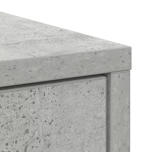 Betonszürke komód fiókokkal és ajtókkal 70,5x34x74,5 cm