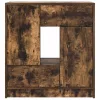 Füstölt tölgy komód fiókokkal és ajtókkal 70,5x34x74,5 cm