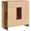 Antik fa komód fiókokkal és ajtókkal 70,5x34x74,5 cm