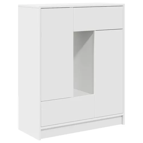 Fehér komód fiókokkal és ajtókkal 73x31x90 cm