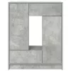 Betonszürke komód fiókokkal és ajtókkal 73x31x90 cm