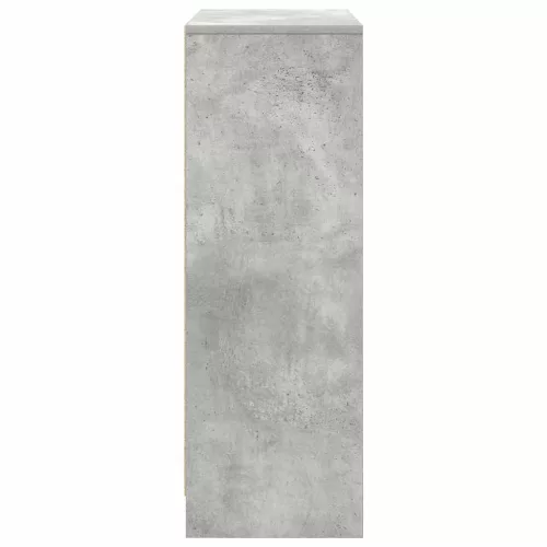 Betonszürke komód fiókokkal és ajtókkal 73x31x90 cm
