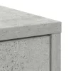 Betonszürke komód fiókokkal és ajtókkal 73x31x90 cm