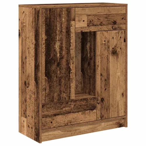 Antik fa komód fiókokkal és ajtókkal 73x31x90 cm