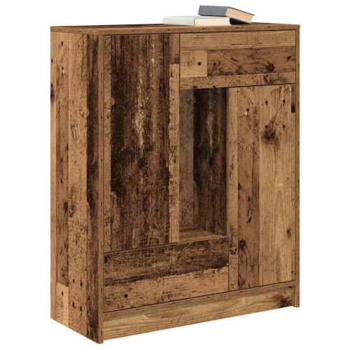 Antik fa komód fiókokkal és ajtókkal 73x31x90 cm