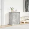 Betonszürke szerelt fa cipőszekrény 57x34x76 cm