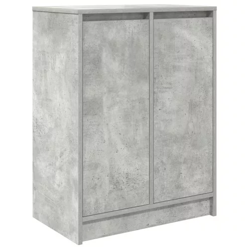 Betonszürke szerelt fa cipőszekrény 57x34x76 cm