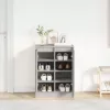 Betonszürke szerelt fa cipőszekrény 57x34x76 cm
