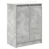 Betonszürke szerelt fa cipőszekrény 57x34x76 cm