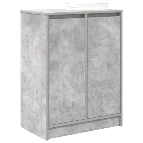 Betonszürke szerelt fa cipőszekrény 57x34x76 cm