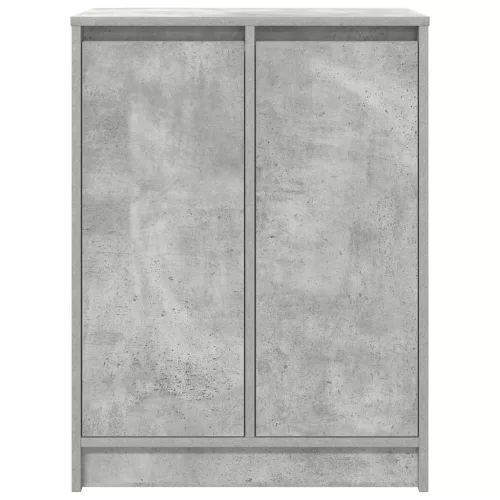 Betonszürke szerelt fa cipőszekrény 57x34x76 cm