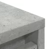 Betonszürke szerelt fa cipőszekrény 57x34x76 cm