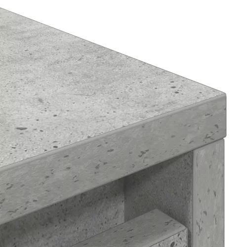 Betonszürke szerelt fa cipőszekrény 57x34x76 cm