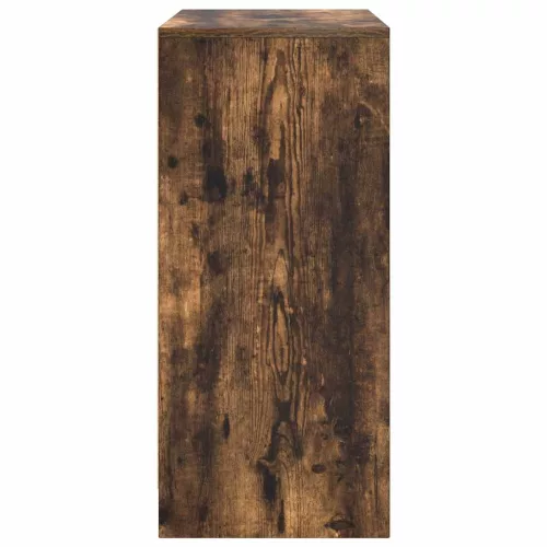 Füstös tölgy színű szerelt fa cipőszekrény 57x34x76 cm