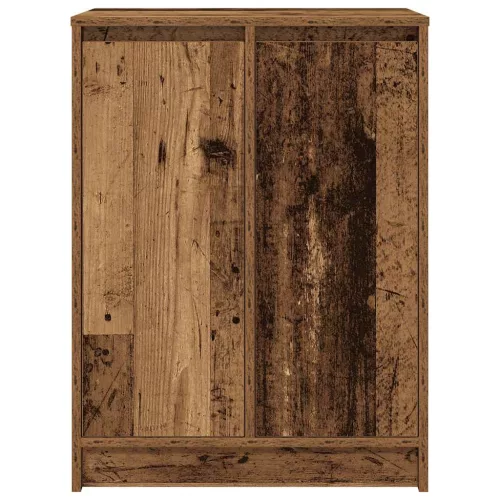 Antik fa színű szerelt fa cipőszekrény 57x34x76 cm