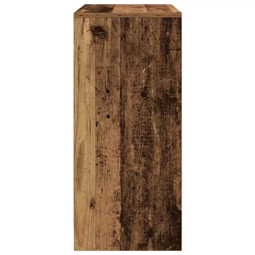 Antik fa színű szerelt fa cipőszekrény 57x34x76 cm