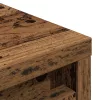 Antik fa színű szerelt fa cipőszekrény 57x34x76 cm