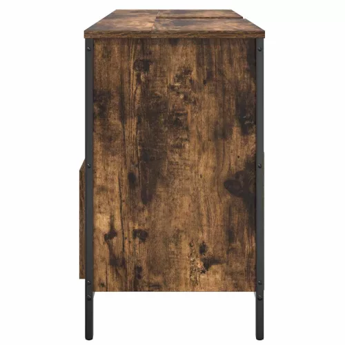 Füstös tölgy fürdőszobai mosdószekrény fiókokkal 90x34,5x60 cm