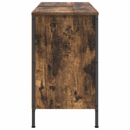 Füstös tölgy mosdószekrény fiókokkal 90x34,5x60 cm