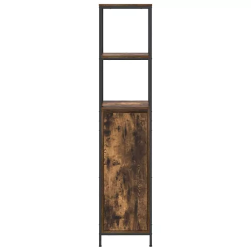 Füstölt tölgy fürdőszobaszekrény polcokkal 36x35x165 cm