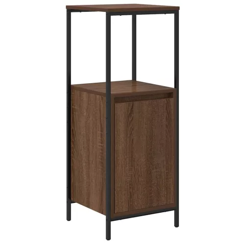 Barna tölgy fürdőszobaszekrény polcokkal 36x35x95 cm