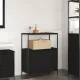 Fekete tölgy fürdőszobaszekrény polcokkal 76,5x35x95 cm