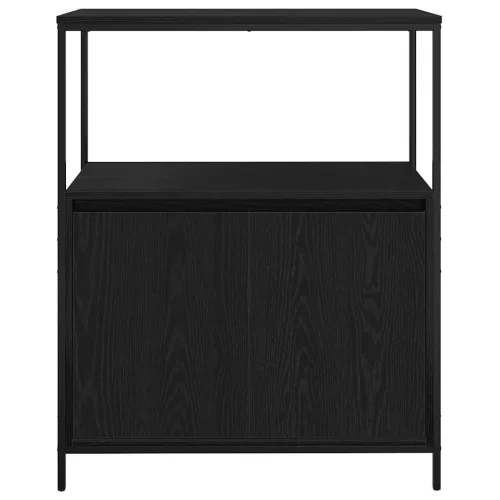 Fekete tölgy fürdőszobaszekrény polcokkal 76,5x35x95 cm