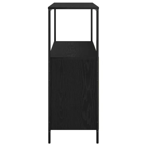 Fekete tölgy fürdőszobaszekrény polcokkal 76,5x35x95 cm