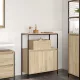 Tölgy színű fürdőszobaszekrény polcokkal 76,5x35x95 cm