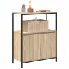 Tölgy színű fürdőszobaszekrény polcokkal 76,5x35x95 cm