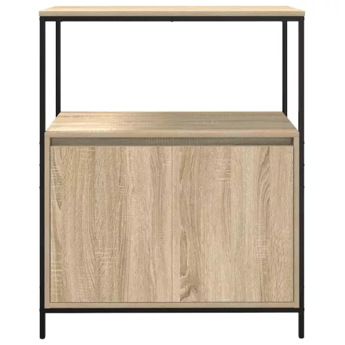 Tölgy színű fürdőszobaszekrény polcokkal 76,5x35x95 cm