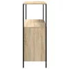 Tölgy színű fürdőszobaszekrény polcokkal 76,5x35x95 cm
