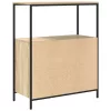 Tölgy színű fürdőszobaszekrény polcokkal 76,5x35x95 cm