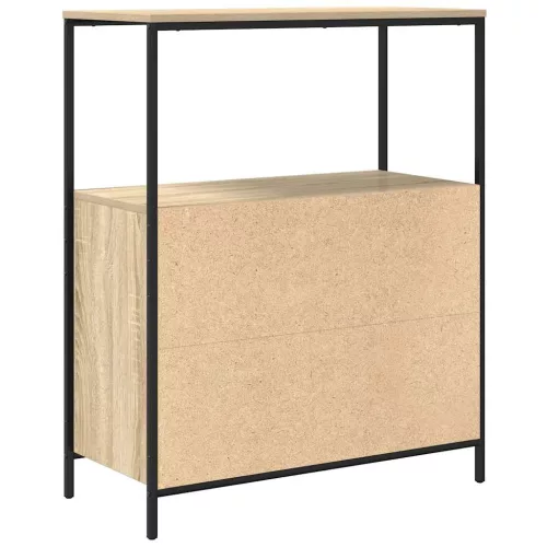Tölgy színű fürdőszobaszekrény polcokkal 76,5x35x95 cm