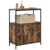 Füstölt tölgy fürdőszobaszekrény polcokkal 76,5x35x95 cm