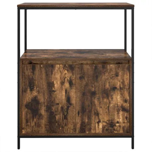 Füstölt tölgy fürdőszobaszekrény polcokkal 76,5x35x95 cm