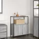 Szürke sonoma fürdőszobaszekrény polcokkal 76,5x35x95 cm