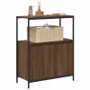 Barna tölgy fürdőszobaszekrény polcokkal 76,5x35x95 cm