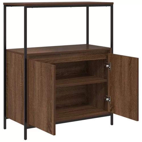 Barna tölgy fürdőszobaszekrény polcokkal 76,5x35x95 cm
