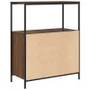 Barna tölgy fürdőszobaszekrény polcokkal 76,5x35x95 cm