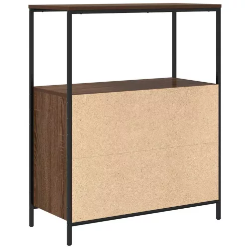 Barna tölgy fürdőszobaszekrény polcokkal 76,5x35x95 cm
