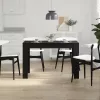 Fekete tölgy színű szerelt fa étkezőasztal 120 x 60 x 75 cm