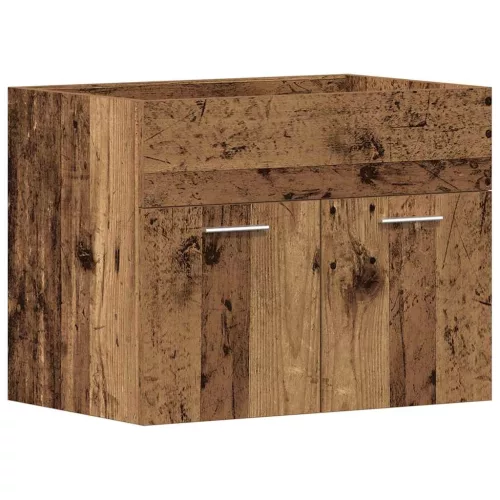 Antik fa szerelt fa mosdószekrény 60x38,5x46 cm