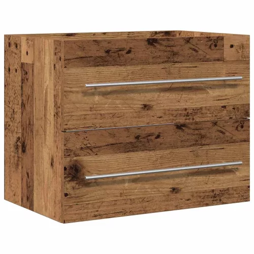 Antik fa szerelt fa mosdószekrény 60x38,5x48 cm