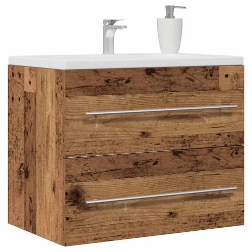 Antik fa szerelt fa mosdószekrény 60x38,5x48 cm