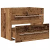 Antik fa szerelt fa mosdószekrény 60x38,5x48 cm