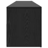 Fekete tölgy szerelt fa TV-szekrény LED-ekkel 120x35x40 cm