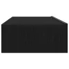 2 db fekete tölgyfa TV-szekrény LED lámpákkal 60 x 35 x 15,5 cm