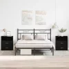 Éjjeliszekrény 2 pcs Musta tammi 50 x 32 x 60 cm Faanyag